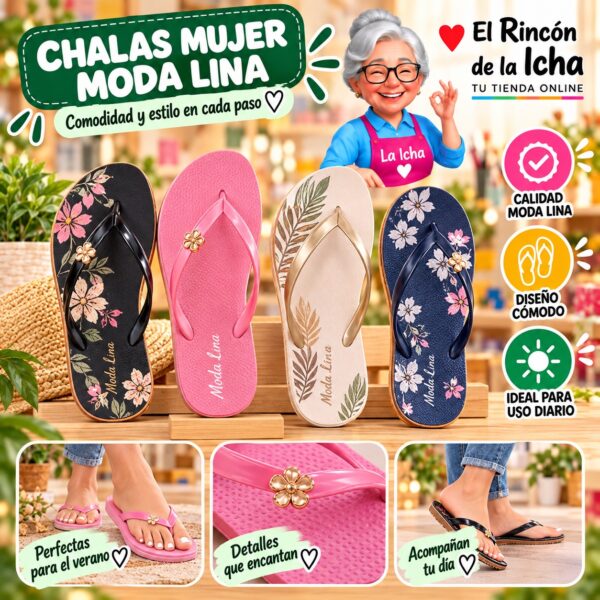 Chalas Mujer Moda Lina Diseño 800693