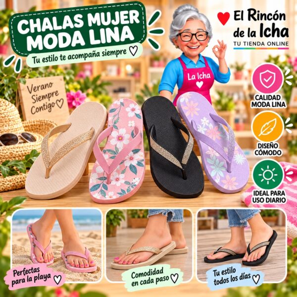 Chalas Mujer Moda Lina Diseño 800438