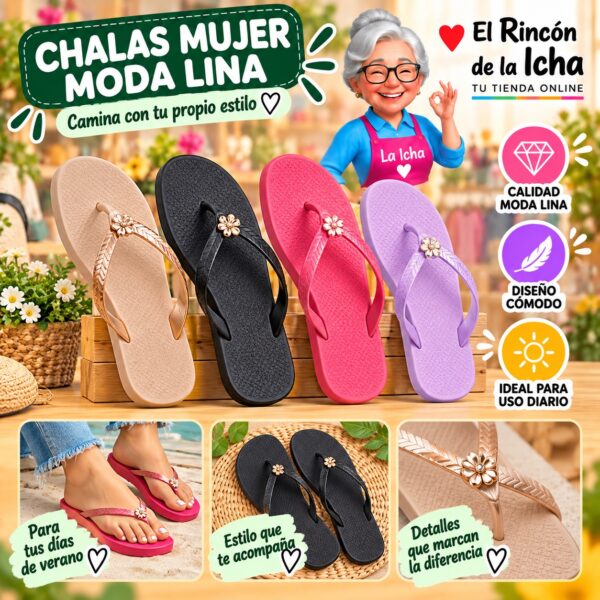 Chalas Mujer Moda Lina Diseño 800799