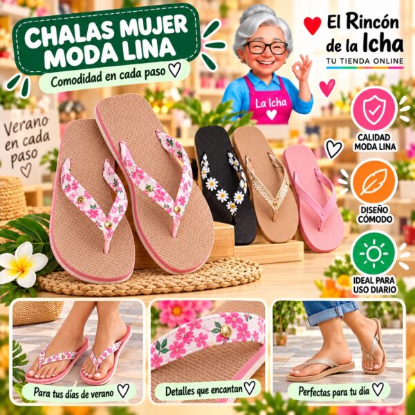 Chalas Mujer Moda Lina Diseño 800586