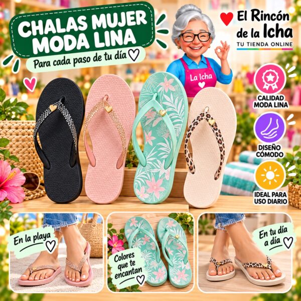 Chalas Mujer Moda Lina Diseño 800687