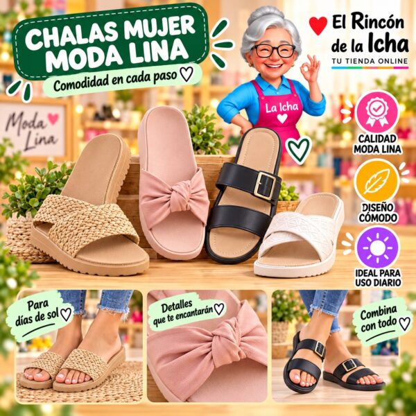 Chalas Mujer Moda Lina Diseño 800764