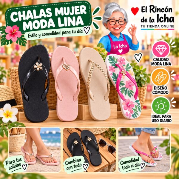 Chalas Mujer Moda Lina Diseño 800115