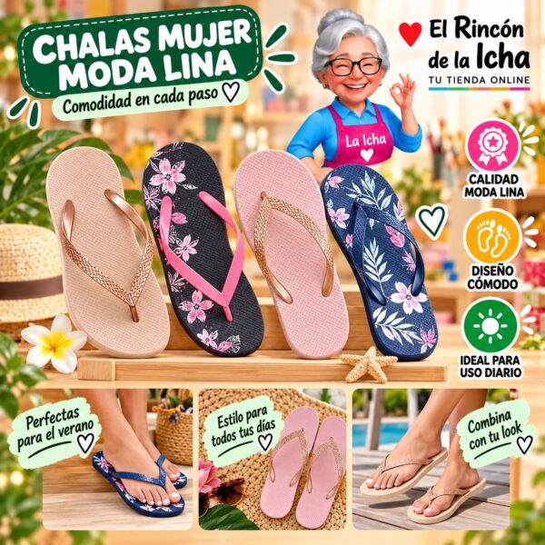 Chalas Mujer Moda Lina Diseño 800286
