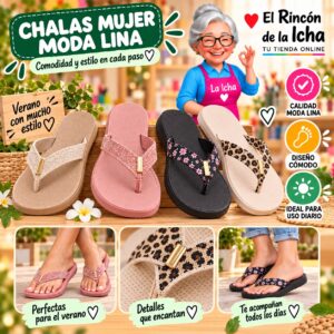 RI-ML-00290 Chalas Mujer Moda Lina Diseño 800651