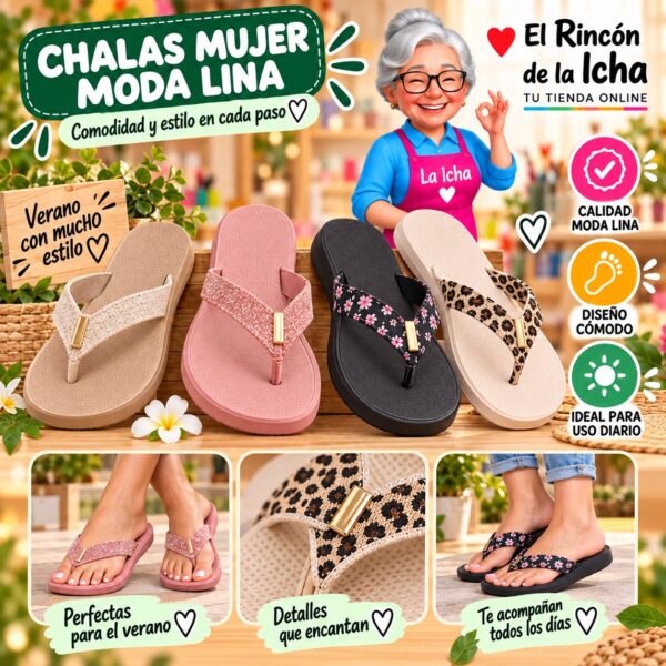 Chalas Mujer Moda Lina Diseño 800651