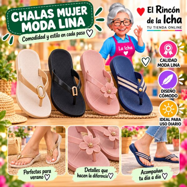 Chalas Mujer Moda Lina Diseño 800653