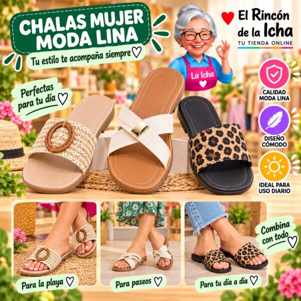 Chalas Mujer Moda Lina Diseño 800656