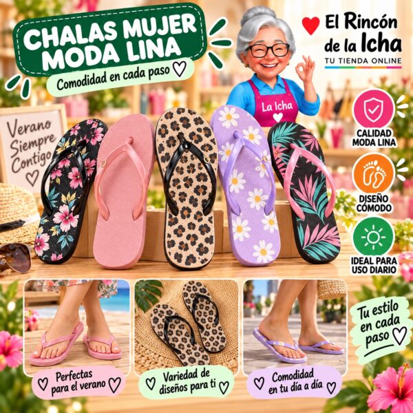 Chalas Mujer Moda Lina Diseño 800657