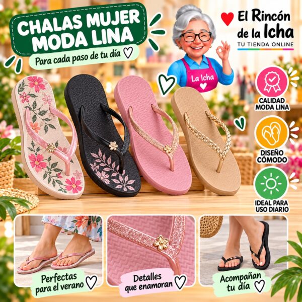 Chalas Mujer Moda Lina Diseño 800436