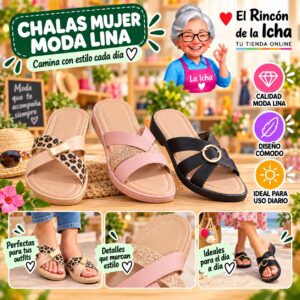 RI-ML-00296 Chalas Mujer Moda Lina Diseño 800655