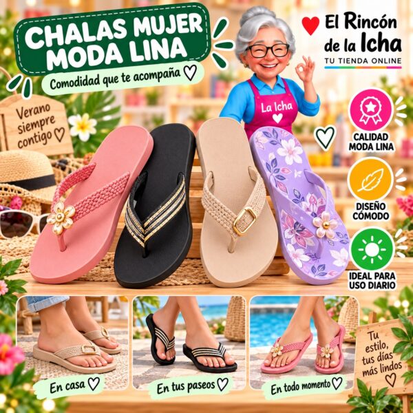 Chalas Mujer Moda Lina Diseño 800658