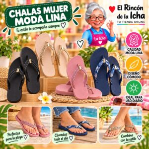 RI-ML-00298 Chalas Mujer Moda Lina Diseño 800830
