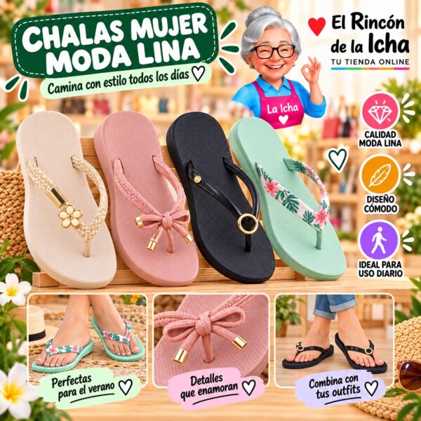 Chalas Mujer Moda Lina Diseño 800531