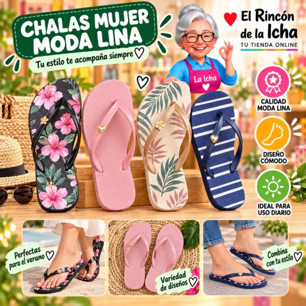 Chalas Mujer Moda Lina Diseño 800534