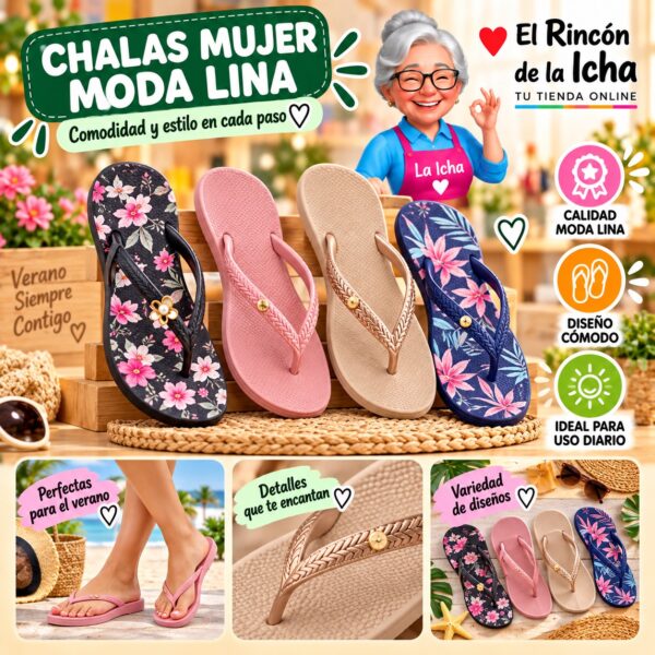 Chalas Mujer Moda Lina Diseño 800532