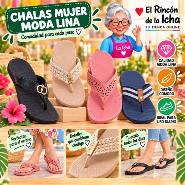 Chalas Mujer Moda Lina Diseño 800543