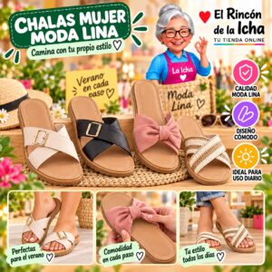 RI-ML-00345 Chalas Mujer Moda Lina Diseño 800597