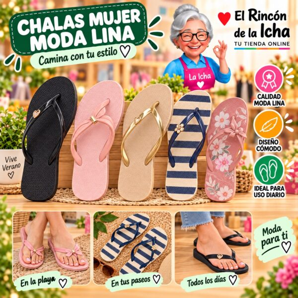 Chalas Mujer Moda Lina Diseño 800598