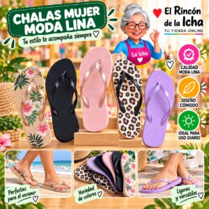RI-ML-00347 Chalas Mujer Moda Lina Diseño 800600