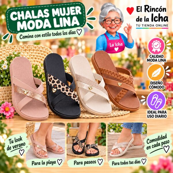 Chalas Mujer Moda Lina Diseño 800807