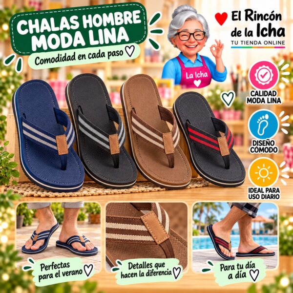 Chalas Hombre Moda Lina Diseño 800008