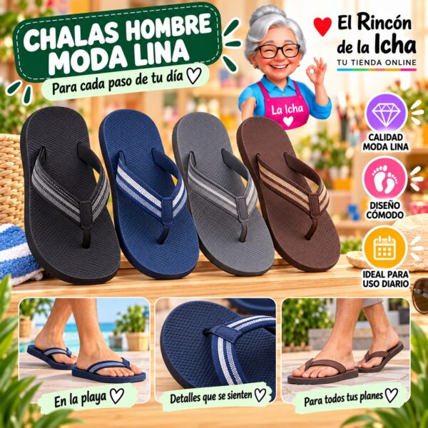 Chalas Hombre Moda Lina Diseño 800477