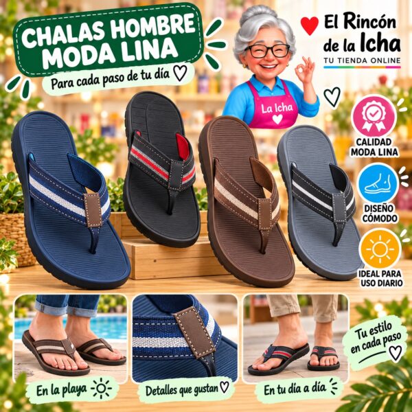 Chalas Hombre Moda Lina Diseño 800792