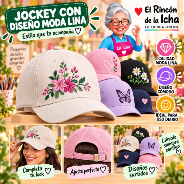 RI-ML-00481 Jockey con Diseño Moda Lina Diseño 900697