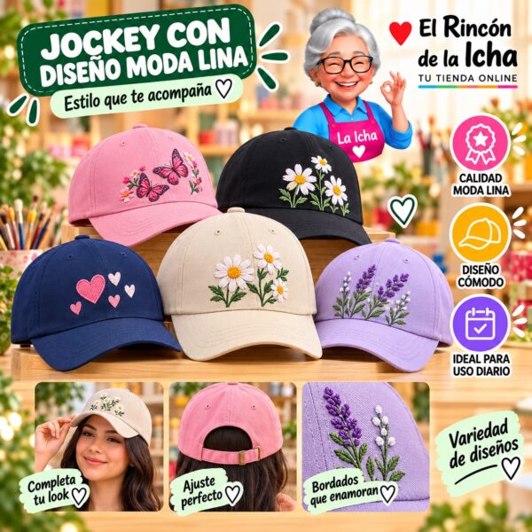 RI-ML-00485 Jockey con Diseño Moda Lina Diseño 900310