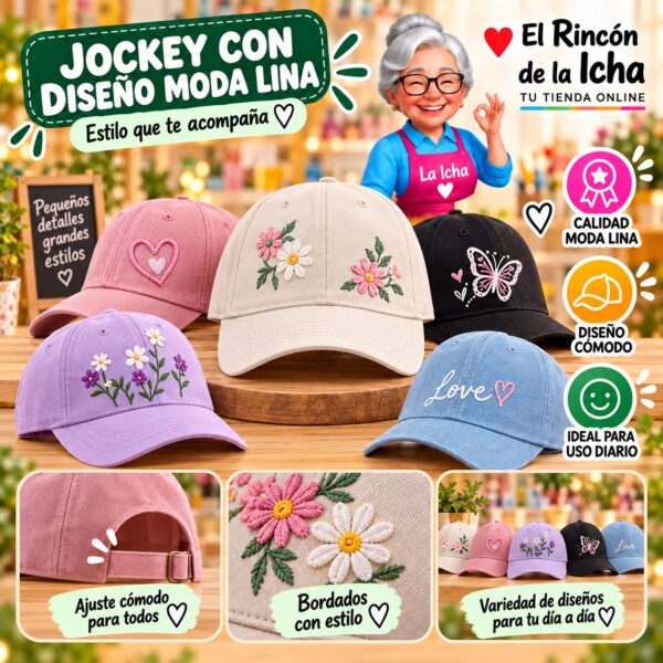RI-ML-00488 Jockey con Diseño Moda Lina Diseño 900254