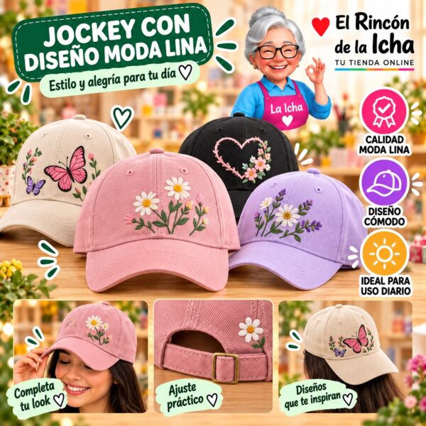 RI-ML-00492 Jockey con Diseño Moda Lina Diseño 900547