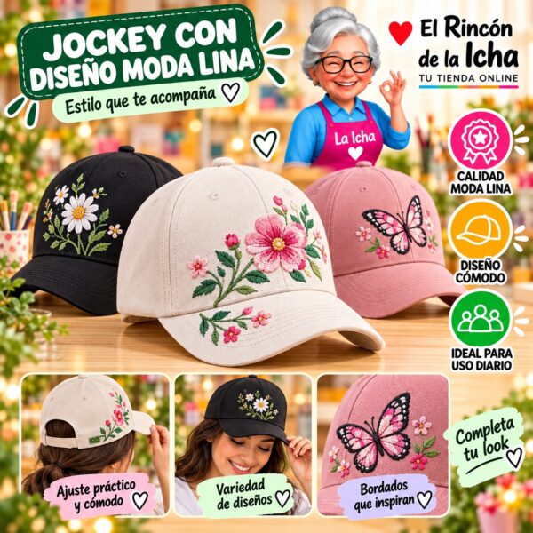 RI-ML-00497 Jockey con Diseño Moda Lina Diseño 900590