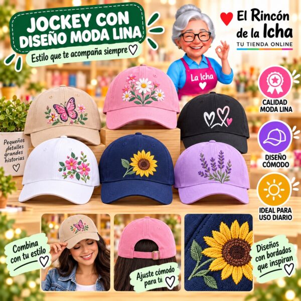 RI-ML-00504 Jockey con Diseño Moda Lina Diseño 900566