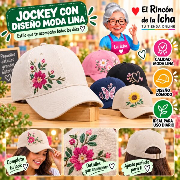 RI-ML-00505 Jockey con Diseño Moda Lina Diseño 900609