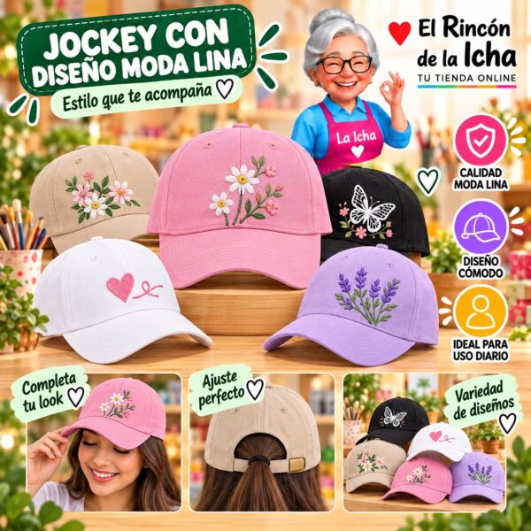 RI-ML-00510 Jockey con Diseño Moda Lina Diseño 900695