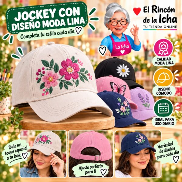 RI-ML-00515 Jockey con Diseño Moda Lina Diseño 900712