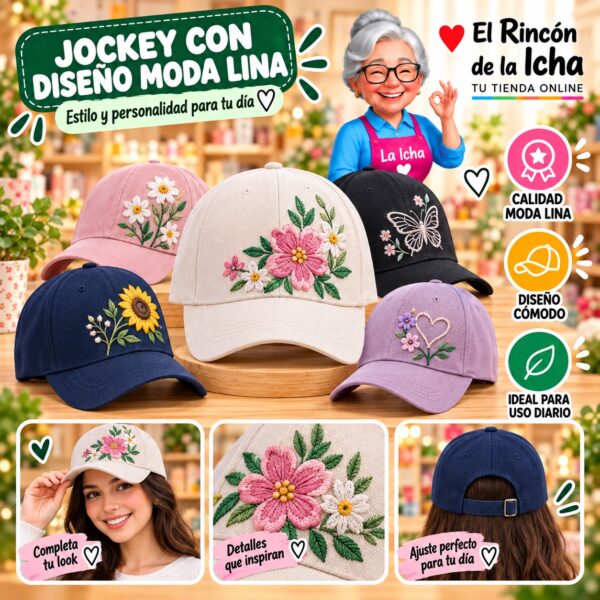 RI-ML-00520 Jockey con Diseño Moda Lina Diseño 900612