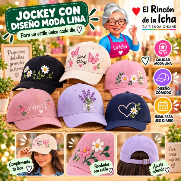 RI-ML-00521 Jockey con Diseño Moda Lina Diseño 900613