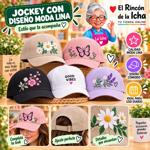 RI-ML-00525 Jockey con Diseño Moda Lina Diseño 900620