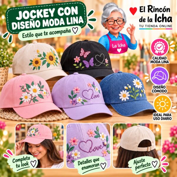 RI-ML-00526 Jockey con Diseño Moda Lina Diseño 900708