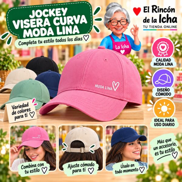 RI-ML-00530 Jockey Visera Curva Moda Lina Diseño 900282