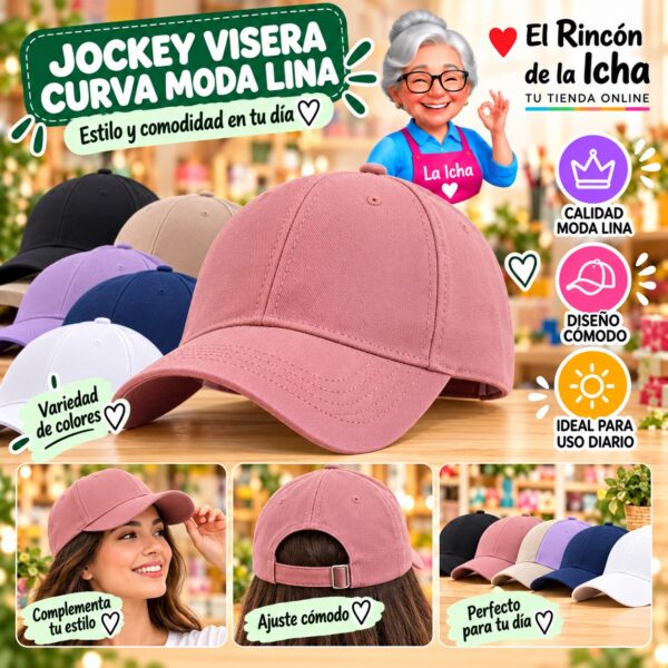 RI-ML-00531 Jockey Visera Curva Moda Lina Diseño 900283