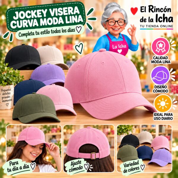 RI-ML-00534 Jockey Visera Curva Moda Lina Diseño 900730