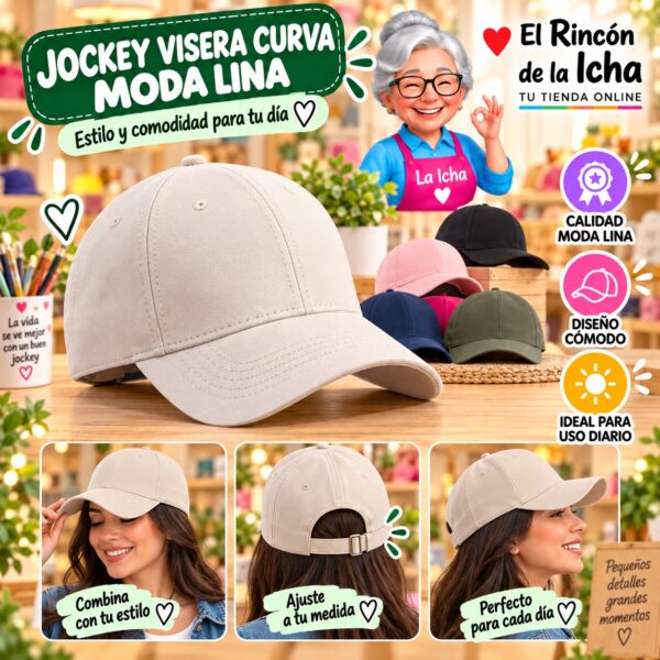 RI-ML-00540 Jockey Visera Curva Moda Lina Diseño 900770