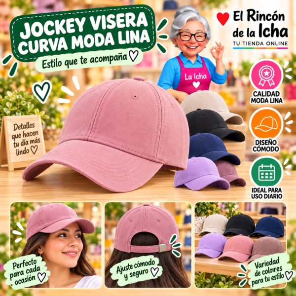 RI-ML-00542 Jockey Visera Curva Moda Lina Diseño 900738