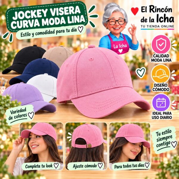 RI-ML-00544 Jockey Visera Curva Moda Lina Diseño 900580