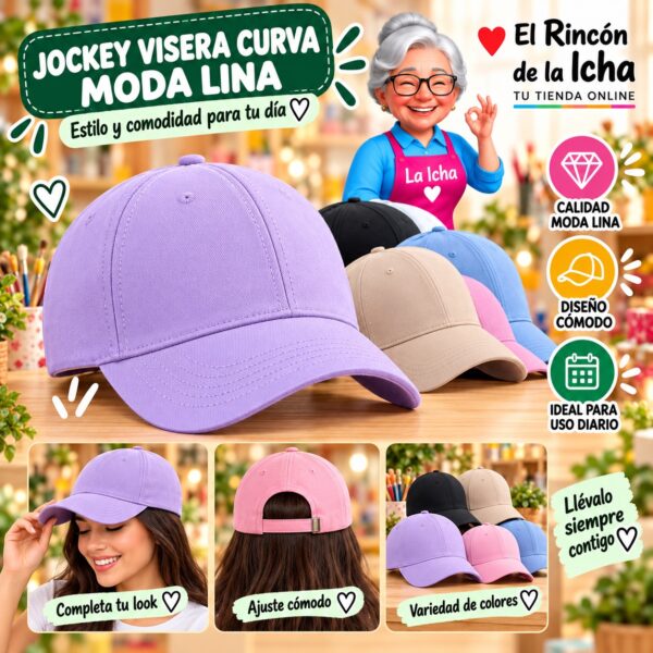 RI-ML-00545 Jockey Visera Curva Moda Lina Diseño 900758