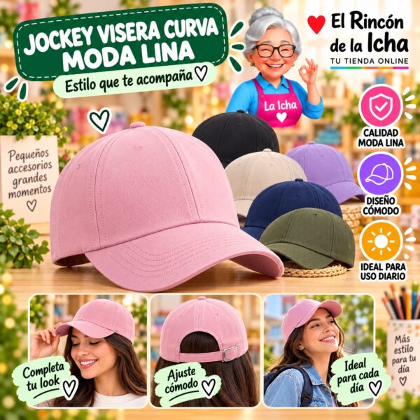 RI-ML-00546 Jockey Visera Curva Moda Lina Diseño 900759