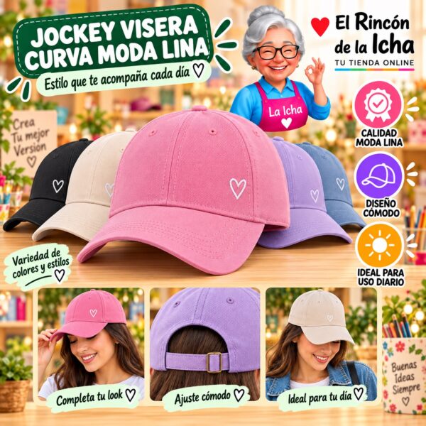 RI-ML-00547 Jockey Visera Curva Moda Lina Diseño 900760